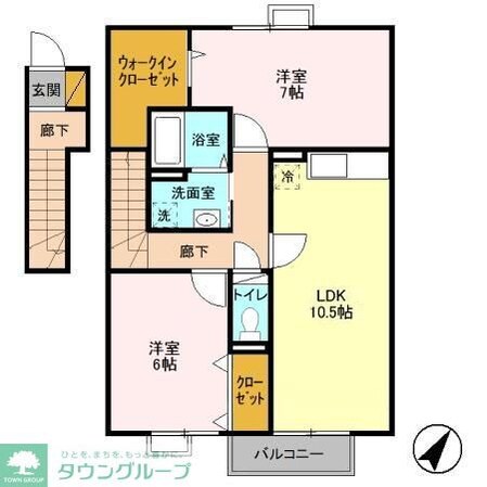 シャルドネC棟 の物件間取画像